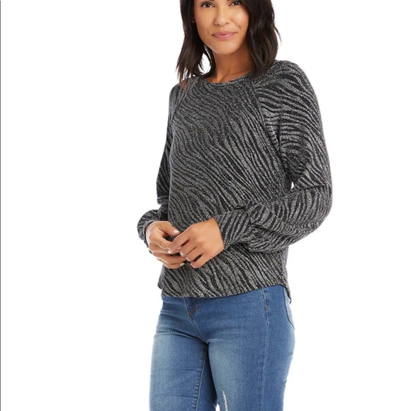 Karen Kane metallic animal print top NWT size medium - Picture 7 of 10